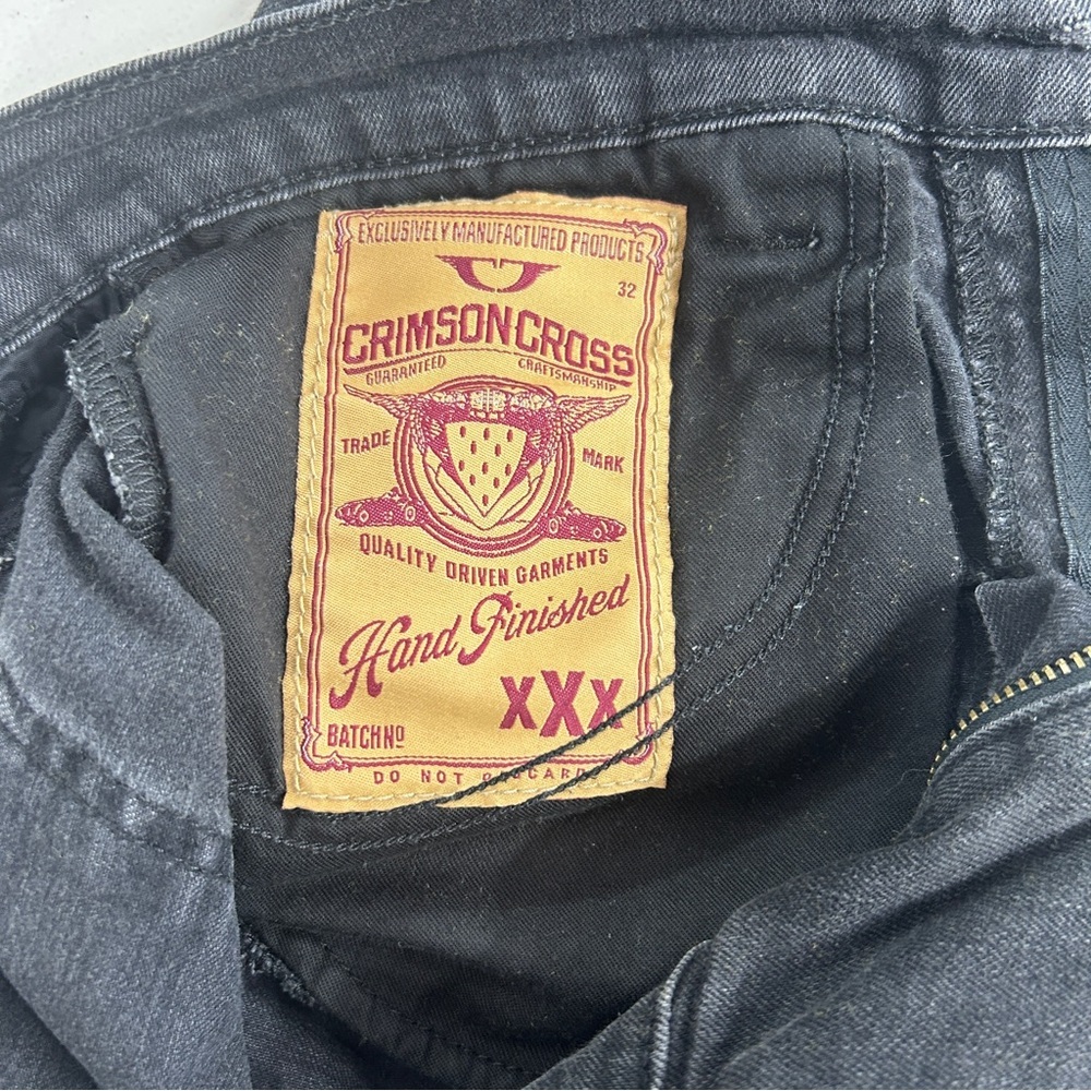 Crimson Cross Black Slim Jeans snake skin - Picture 3 of 3